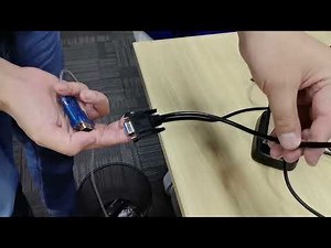 How to connect the scanner to the computer