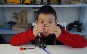 Arduino零基础轻松入门教程 8x8点阵屏 岳于乔（二年级）