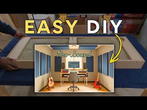 DIY Acoustic Panel - How To Make Professional Grade Acoustic Panels