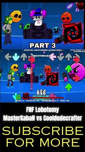 FNF Lobotomy MasterKabaN vs Cooldudecrafter part 3 #geometrydash #fireinthehole #shorts