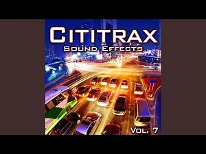 Bus Slow Drives up with Close Piercing Brake Squeaks and Air Brake Hiss