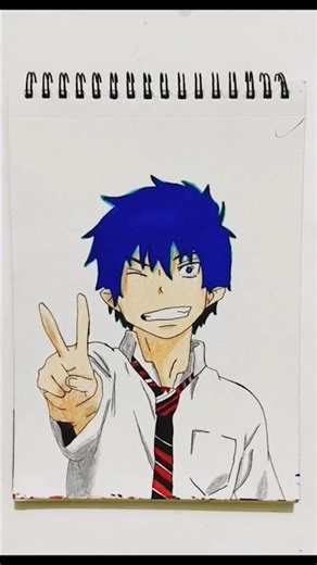 ⭐ Rin okumura drawing from - Blue Exorcist ⭐🔥 #art #drawing #animeeart #rin okumura #blueexorcist