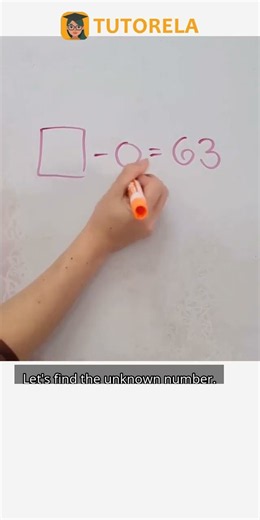 Solve the Equation: x - 0 = 63 Explained #Math #OrderOfOperationsForBeginners