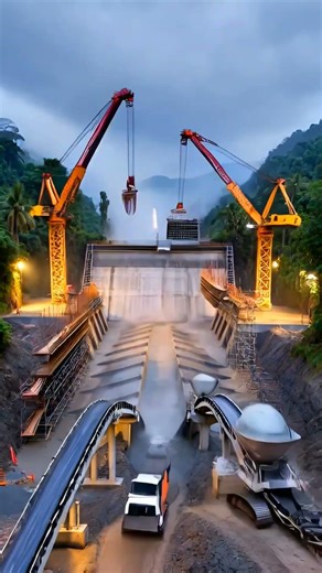 Building a Giant Hydroelectric Dam in the Jungle | Full Timelapse”#MegaConstruction#DamConstruction