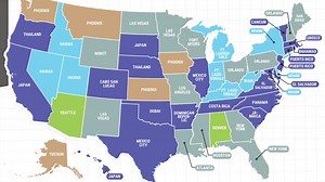 Every State’s Dream Travel Destination, Mapped