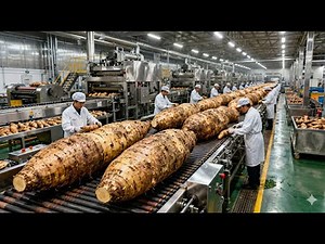 Inside the Cassava Chips Factory: How Crispy Tapioca Snacks Are Made Step by Step (Full Process)