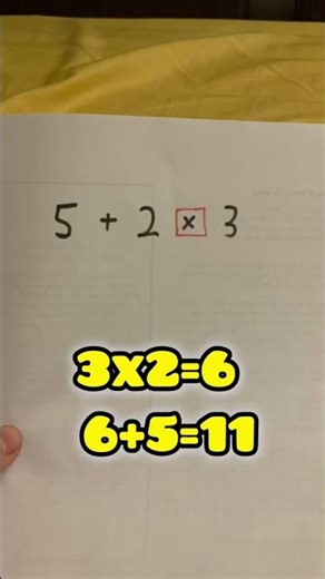 BEDMAS Explained Like You’re Five😂 (Math Made Easy) #Mathshorts #BEDMAS #SchoolButFun