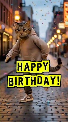 This Cat's Birthday Dance Will Make You Smile #cutecat #dancing #happybirthday