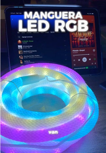 Manguera LED RGB con Bluetooth y Control - ¡16 Millones de Colores!