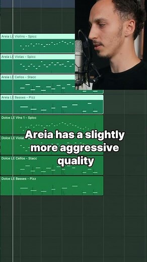 Layering different string libraries 🎻 Areia + Dolce #filmscoring