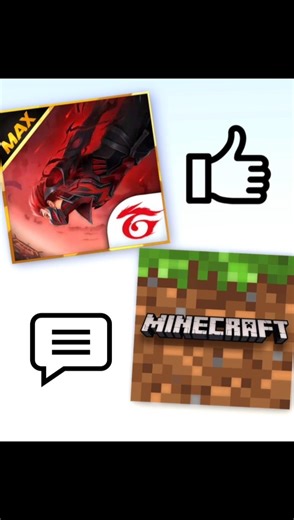 like for free fire and comment for minecraft #minecraft #freefire #viral #trending
