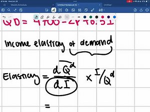 How to calculate different kinds of elasticity (week 3)