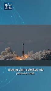 7.4K views · 24 reactions | China launched a Smart Dragon-3 carrier rocket from the waters near the city of Haiyang in east China's Shandong Province on Tuesday, placing eight satellites into planned orbit. | China Xinhua Sci-Tech | Facebook