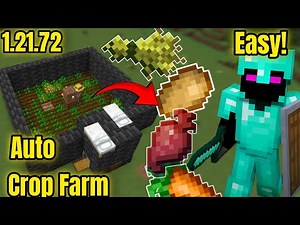 "Minecraft 1.21 Auto Crop Farm for PE & java– Easy & OP!"