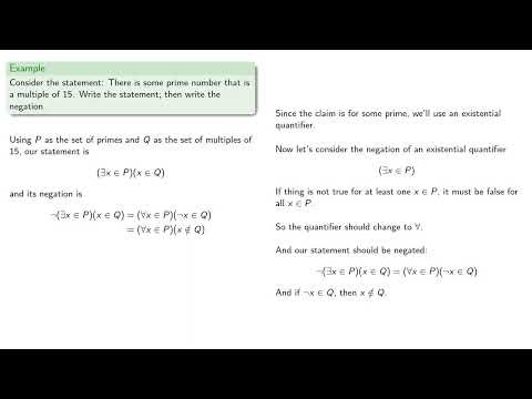 Negating Quantifiers