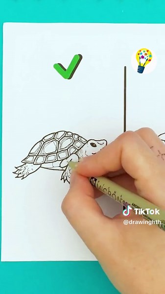 Turtle 🐢 #fyp #fypシ゚viral #draw #drawing #art #artistsoftiktok #howtodraw #tutorial #easy #turtle