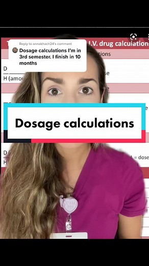 Reply to @annakhach24 #greenscreen line it up, multiply across and divide! #nursingschool
