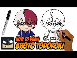 How to Draw Shoto Todoroki | My Hero Academia - Videos For Kids