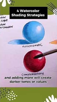 Watercolor SHADING Techniques Explained 🖌️