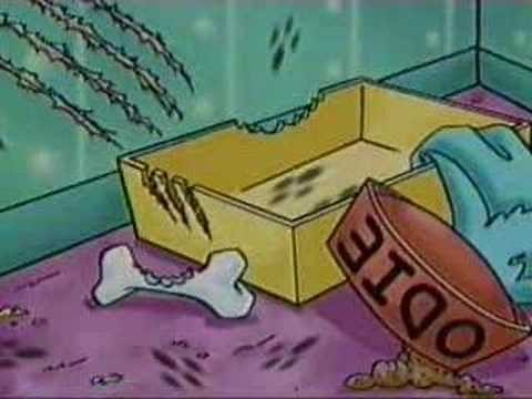 Comercial Garfield macabro