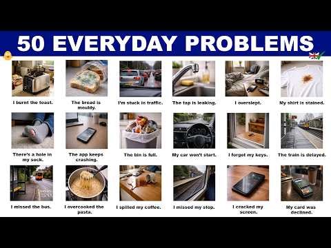 English Vocabulary - 50 EVERYDAY PROBLEMS