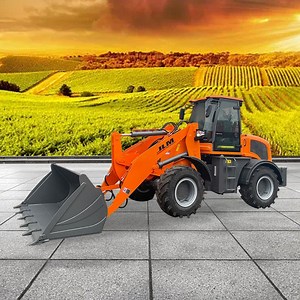 [Hot Item] Agriculture Use Front Small Wheel Loader with Hydraulic Fork/Six in One Bucket/Grass Fork/Ditcher/Auger/Grain Hopper