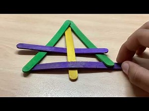 How to make a ninja star with popsicle sticks
