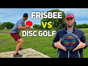 FRISBEE VS. DISC GOLF (5 Hole Battle)