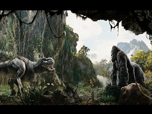 11M views · 154K reactions | KIng Kong VS T-rex Dinosaur Fight Scene | Cross The Boundary | Facebook