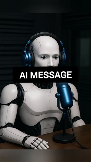 AI Robot give us message 😨🤖