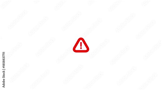 Alert warning sign Exclamation symbol animation signal alert risk safety danger road warning sign sign symbol , safety, danger road warning sign, Warning attention.