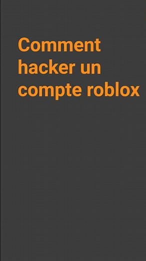 comment hacker un compte roblox