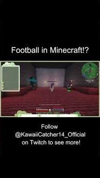 Football in Minecraft?! #minecraft #gaming #twitch #MooncapSMP