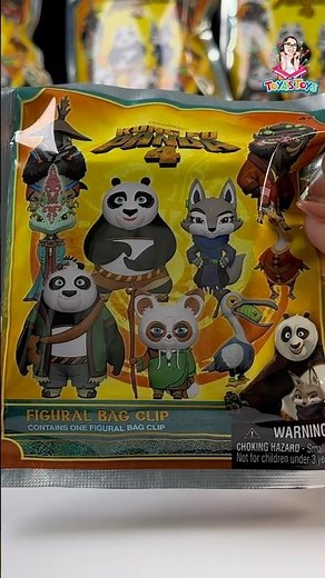 Unboxing Kung Fu Panda 4 Blind Figural Bag Clip! Full video out now! #fyp #foryou #kungfupanda