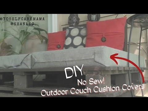 How to make DIY No-sew Outdoor Pallet Couch Cushions, Easy and Budget Friendly