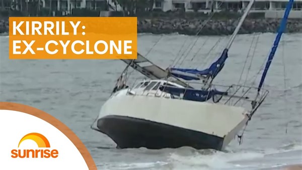 12K views · 90 reactions | Cyclone Kirrily has been downgraded to a tropical low after crossing the Queensland coast north of Townsville. But the Weather Bureau has told us it could still bring strong winds and heavy rain as it moves inland. ☀️Sunrise is streaming now on 7plus ☀️ | Sunrise | Facebook