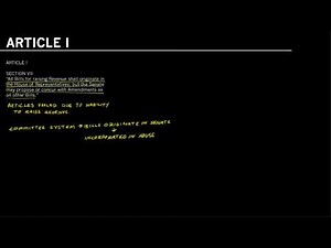 Article I (One) of the U.S. Constitution