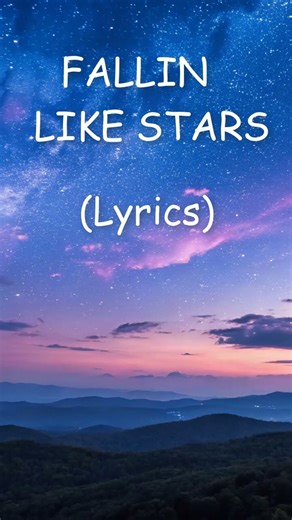 Falling Like Stars - Sad Indie Pop Synthpop Ballad - Lyrics - Shorts
