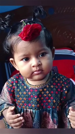 🌸 Pretty Little Baby with Beautiful Flowers 🌸 | Cute Baby Gir video | Adorable Baby Moment|