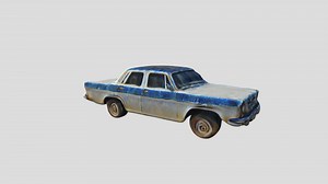 The old Volga car - Download Free 3D model by mirleon
