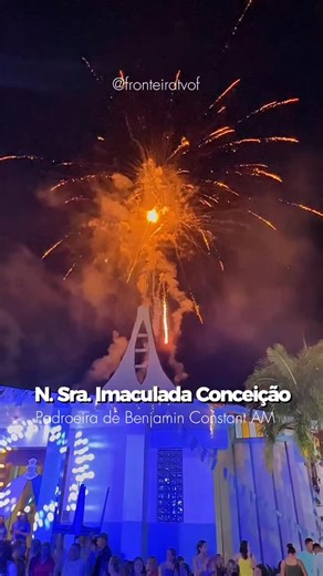 2.8K views · 217 reactions | FOI LINDA NÉ?  Tradicional procissão da Imaculada, padroeira de Benjamin Constant, teve participação de centenas de fiéis, agradecendo, rezando e fazendo seus pedidos a mãe de Jesus.  .  @fronteiratvoficial | Fronteira TV | Facebook