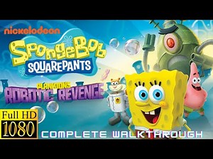 Longplay Spongebob Squarepants Plankton's Robotic Revenge (Wii, 2013)-Complete Walkthrough in HD