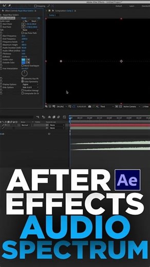 Using After Effects audio spectrum tool