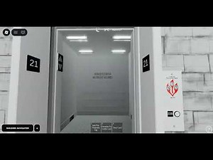 CRAZY High-Rise Monty Service Elevator with Vector