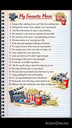 My Favourite Movie Essay 20 Lines | Best English Essay