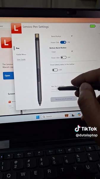 beli laptop bisa touchscreen, bisa jadi tablet, dapet pen stylush juga. bingung cara setting pen nya? ini dia settingan nyaa #laptopsekolah #servicelaptop #laptopgaming #dutalaptoptasikmalaya #fyppppppppppppppppppppppp #dutalaptop #L13Yoga #lenovo #thinkpad