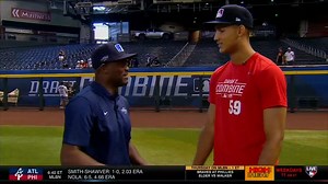 2.3K views · 25 reactions | "I'm here because I'm unique. I feel like you don't see a lot of guys that look like me on the baseball field." Two-sport superstar Duce Robinson talks about his athletic background, committing to USC, and showcasing what he can do on the diamond. | MLB Network | Facebook