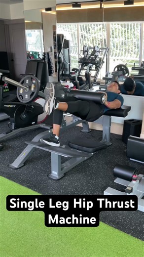 Single Leg Hip Thrust Machine