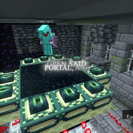 Rekrap regenerates an END PORTAL in minecraft with @SB737🔥🔥 | edit | @rekrap2 #rekrap2