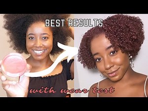 ORS Curls Unleashed Color Blast Hair Wax | Temporary Hair Color | Sangria Hair Paint Wax